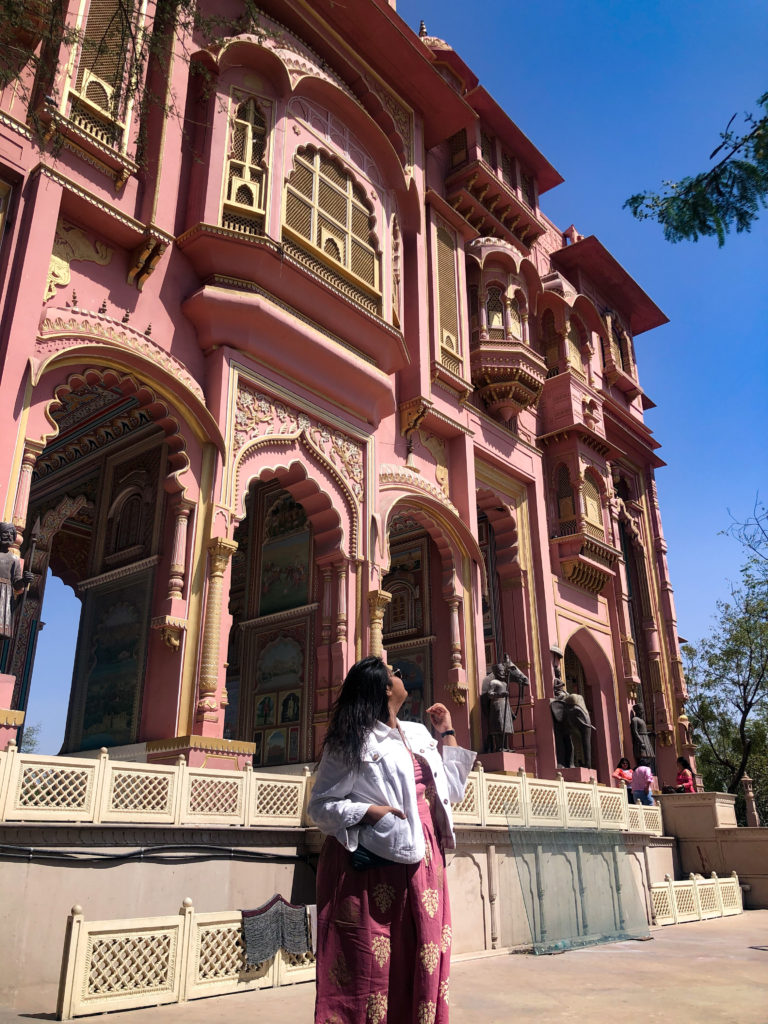 A picture of me outside Patrika Gate, a landmark in Jaipur, Rajasthan, India. 
