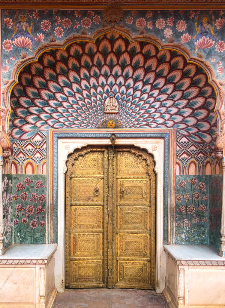 A picture capturing the beauty of city palace in Jaipur, Rajasthan, India 