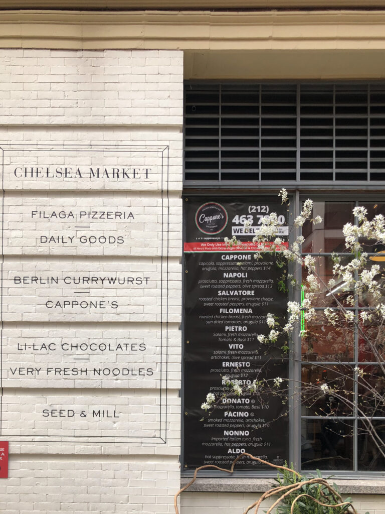 Picture of the exterior facade of the Chelsea food market